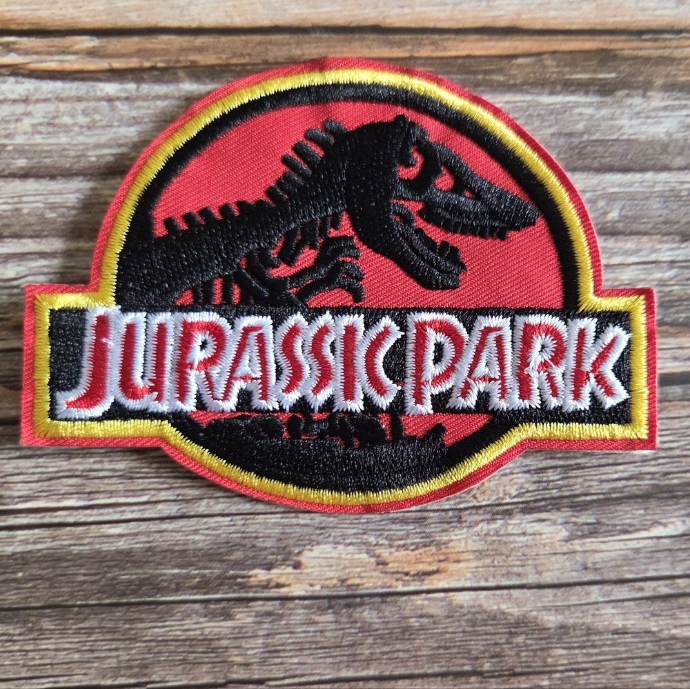90'S Jurassic Park Dinosaur T Rex Embroidered Iron on Patch